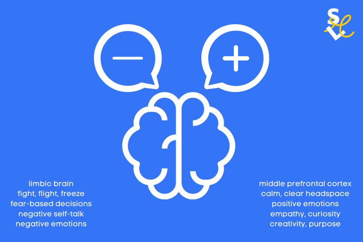 Image with left and right sides of brain